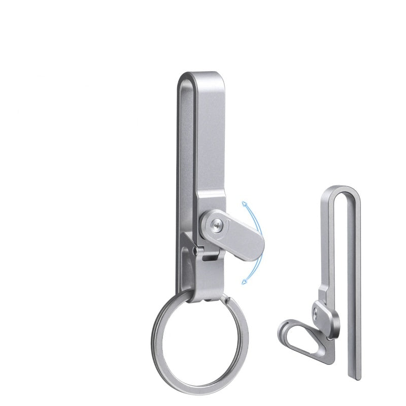 Titanium Alloy Car Keychain - Magnetic Anti-Lost Quick-Release Key Ring