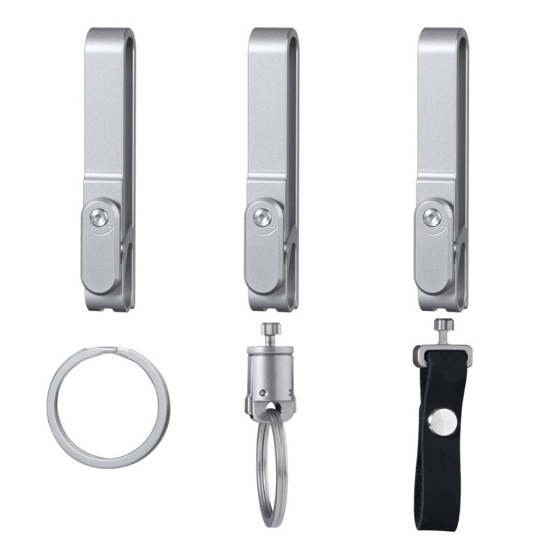Titanium Alloy Car Keychain - Magnetic Anti-Lost Quick-Release Key Ring