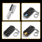 3 in 1 Utility Pocket Knife Folding Mini Knife Stainless Steel Keychain Pendant EDC Tool Portable Keyring - hakatoy