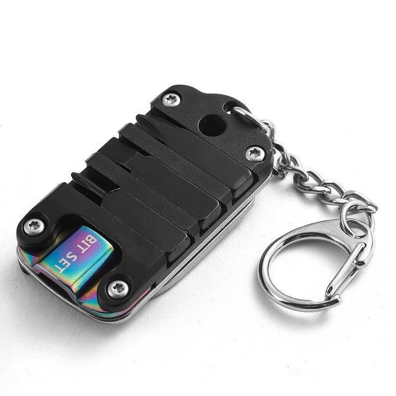 3 in 1 Utility Pocket Knife Folding Mini Knife Stainless Steel Keychain Pendant EDC Tool Portable Keyring - hakatoy