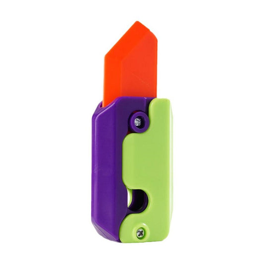 3D Printing Gravity Jump Small Radish Knife Decompression Push Card Small Toy