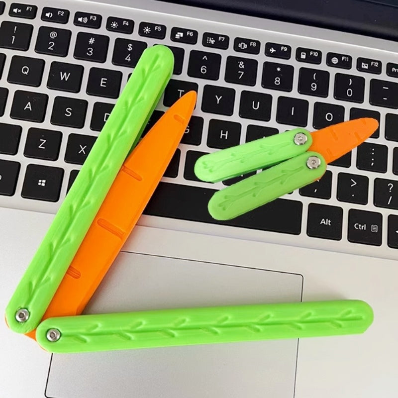 New 3D Printing Radish Butterfly Knife Decompression Toy Little Radish Knife