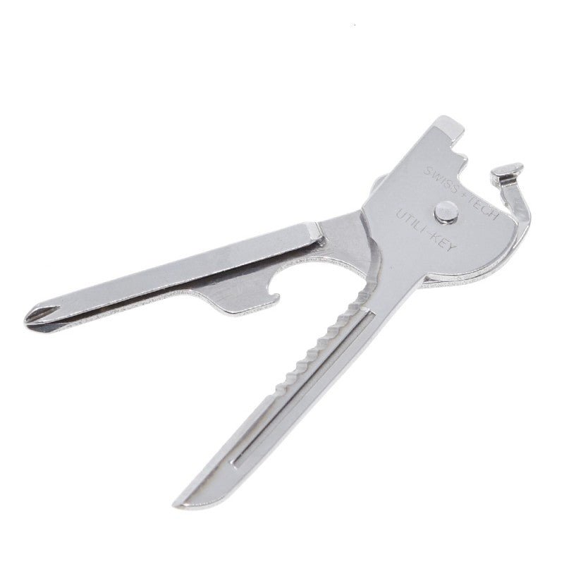 6 In 1 EDC Gear Mini Useful Key Ring Outdoor Folding Pocket Keychain Pendant Multitool - hakatoy