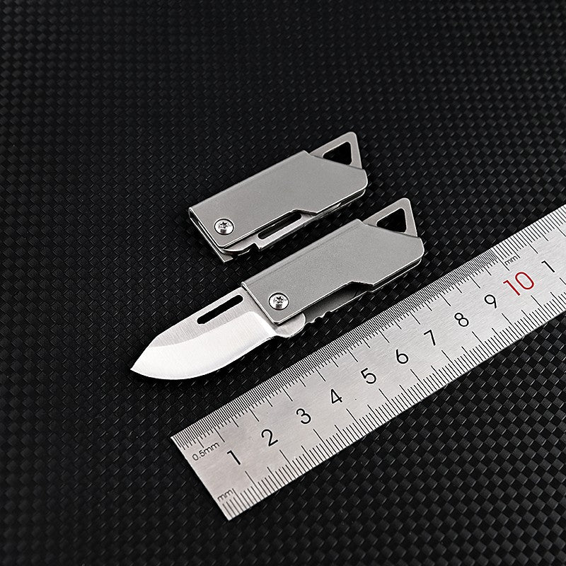 New D2 Blade Stainless Steel Forming Keychain Knife Outdoor Camping Self Defense Emergency Survival Knife