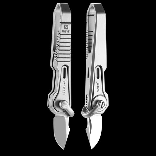 EDC Titanium Alloy Keychain M390 Knife Mini Pocket Folding Knife