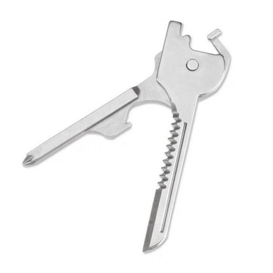 6 In 1 EDC Gear Mini Useful Key Ring Outdoor Folding Pocket Keychain Pendant Multitool