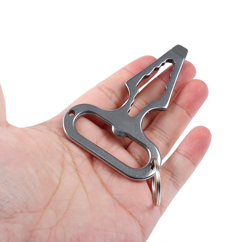 EDC Self Defense Multitool Keychains Outdoor Multi-Functional Combined Wrench Bottle Opener