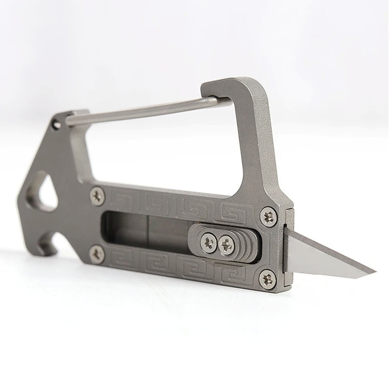 Titanium alloy Keychain Pocket Knife EDC Multifunction Knife