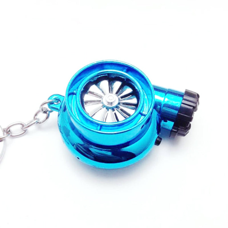 EDC Outdoor Turbine Lighter Turbo Cigarette Lighter USB Charging Keychain Metal Car Keychain Pendant