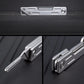 Stainless Steel Folding Knife Free 10Pcs Blade Sharp EDC Jackknife Stainless Steel Keychain Pocket Utility Knife Box Cutter