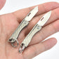 New Titanium Keychain Mini Folding Knife D2 Steel Sharp