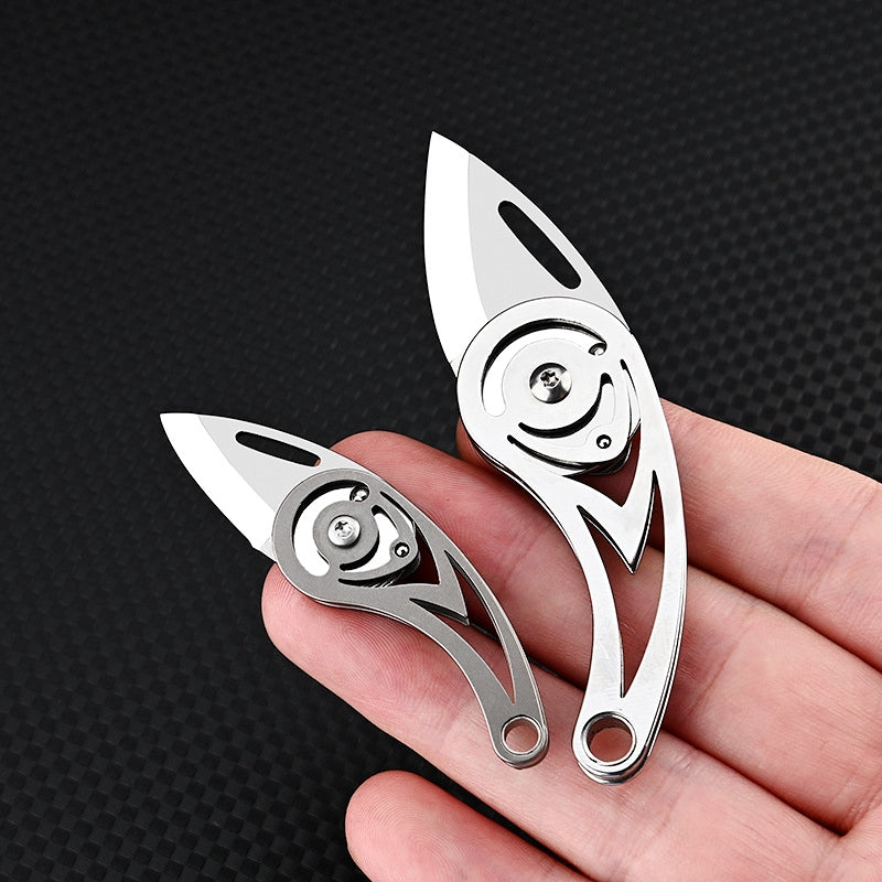 Titanium Alloy Conch MINI Folding Knife EDC Unboxing Keychain Cutter