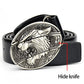 Tactical Self-defense Belt Buckle with Knife Men Leather Belt Hide Self-defense Knife