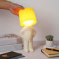 New Naughty boy Lamp Soft Warm Light Shy Boy Desk Lamp