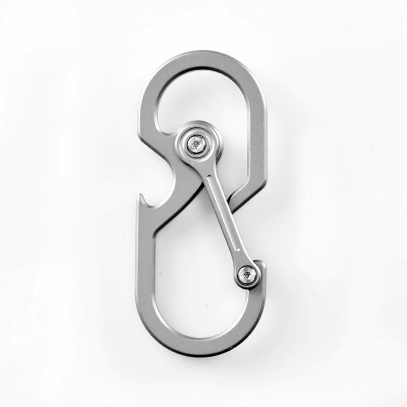 Titanium Alloy EDC Keychain without Spring Design Multi-Function Tool