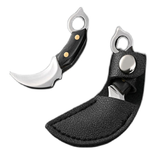 Mini Wood Handle Claw Knife Keychain Pocket Knife Multi EDC Tool Keychain Pendant