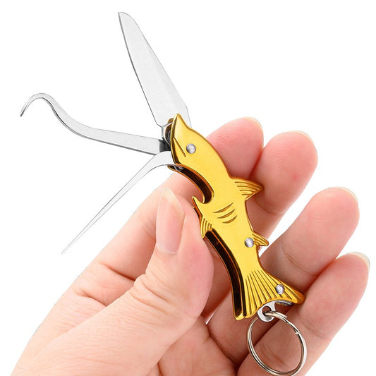 Creativity Multifunctional Toothpick Folding Knife Gift Bottle Opener Self-defense Tool（Tiktok Recommended）