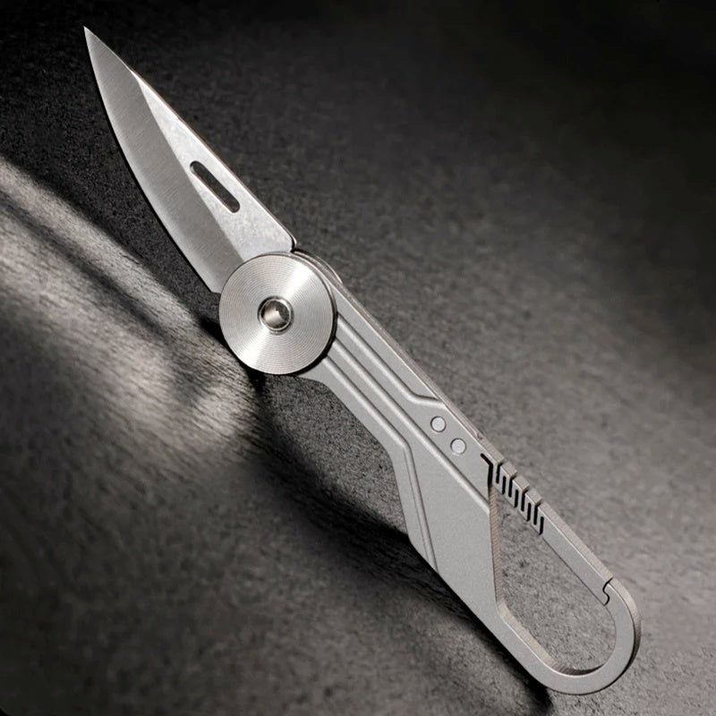 Titanium Keychain EDC Folding knife