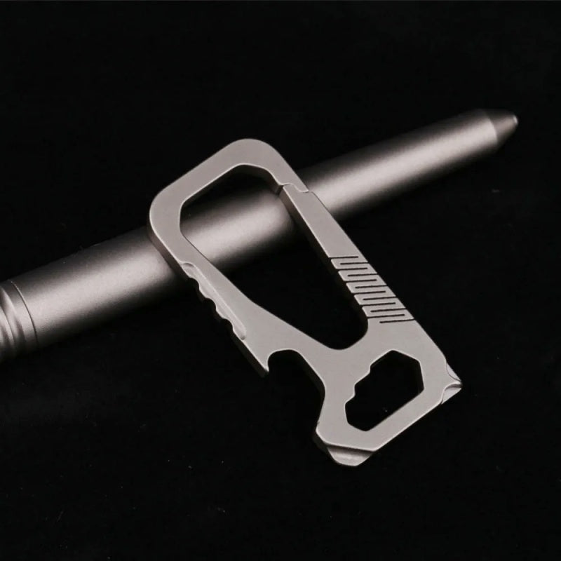 Portable Multifunctional Titanium Alloy Keychain EDC Tool