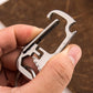 Keychain Stainless Steel Multifunctional Wrench Tool Bottle Opener Key Chain Ring