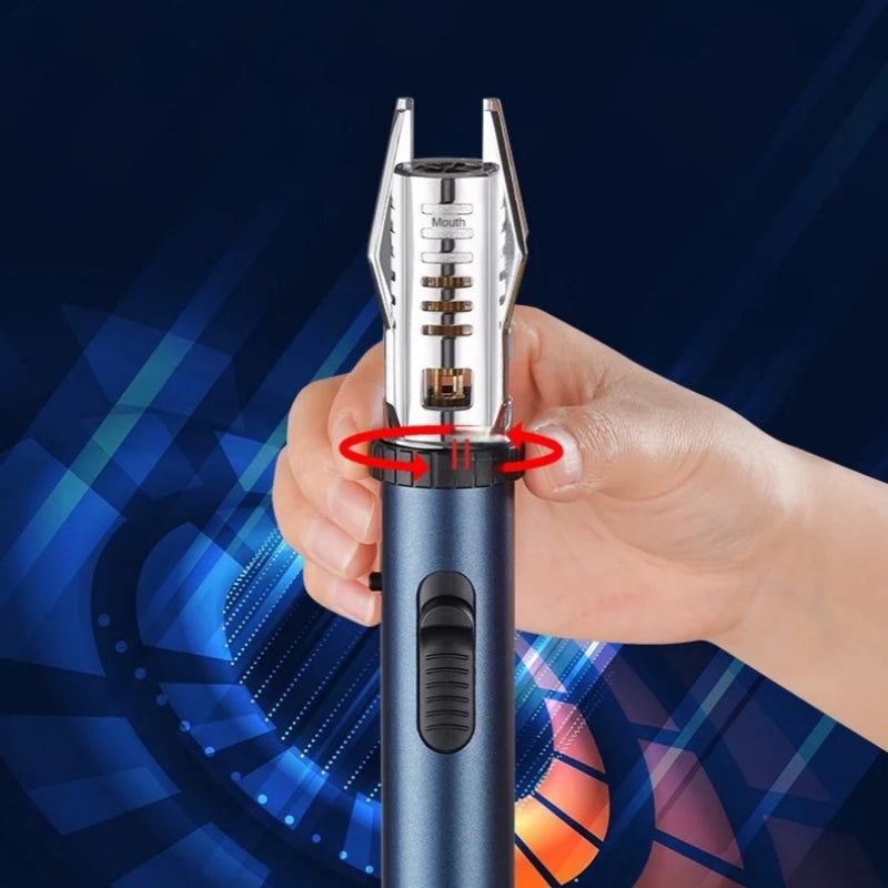 Self-defense High Temperature Jet Windproof Lighter Cool Lightsaber Igniter 360° Use Metal Outdoor