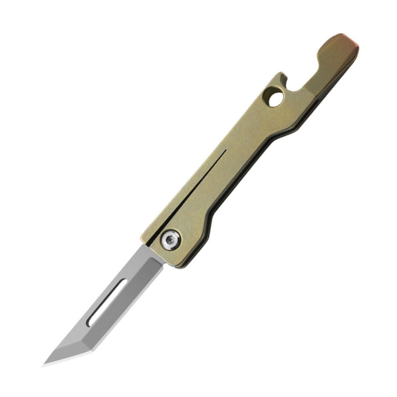 Multifunctional Titanium Alloy Mini Folding Knife EDC Knife Outdoor Fruit Knife