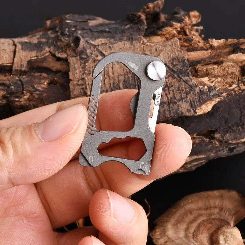 Creative Multifunctional Titanium Alloy Keychain EDC Knife