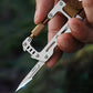 New Lockable EDC Mountaineering Buckle Multi-Functional Outdoor Key Chain Folding Knife