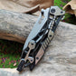 Hot Deformable Folding Knife Skeleton Design EDC Hunting Camping Survival Pocket Knife Stainless Steel