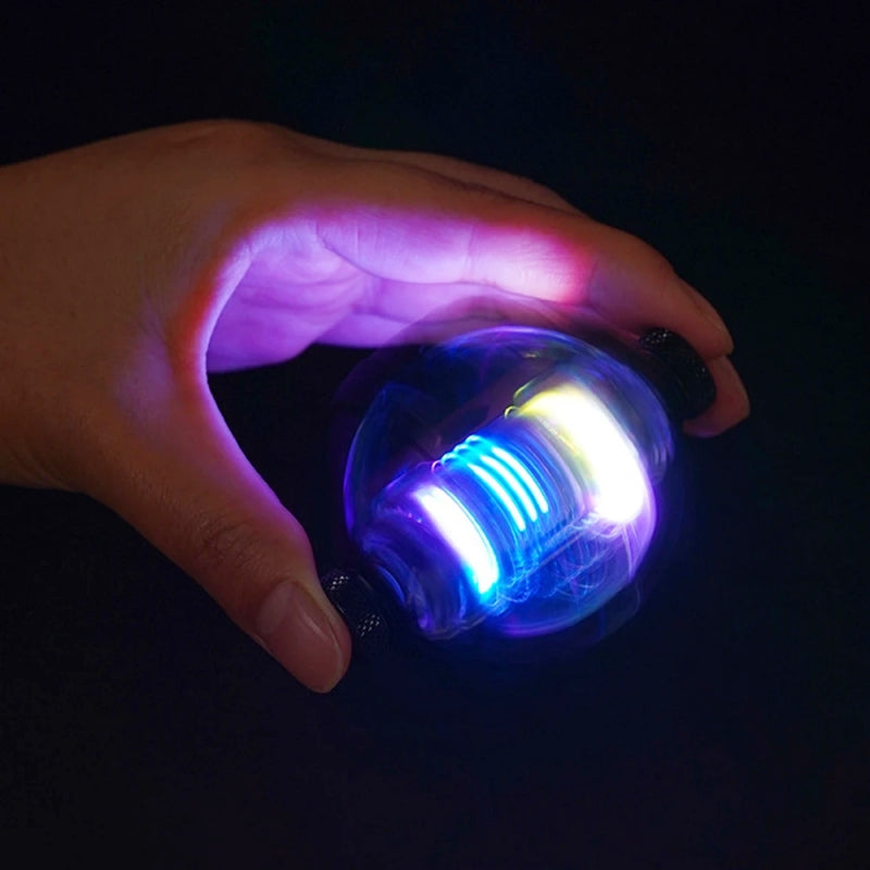 Transparent and Cool Mecha Gyro Windproof Dual Arc Lighter