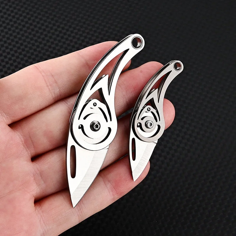 Titanium Alloy Conch MINI Folding Knife EDC Unboxing Keychain Cutter