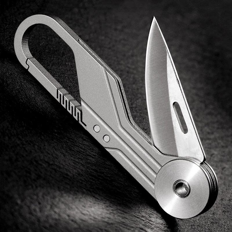 Titanium Keychain EDC Folding knife