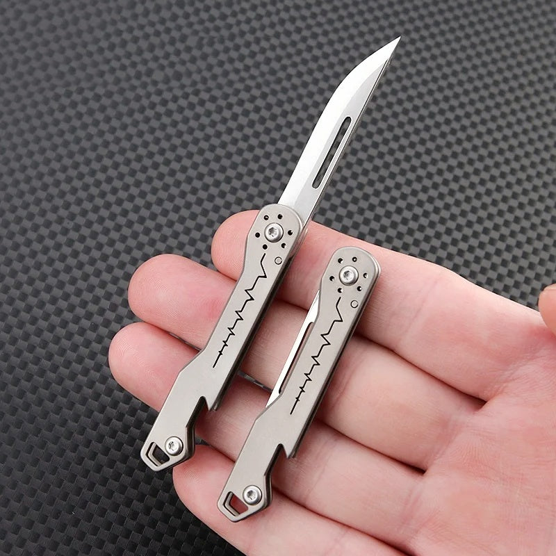 Lightning Titanium Alloy Multi-Function Pocket Knife EDC Tool