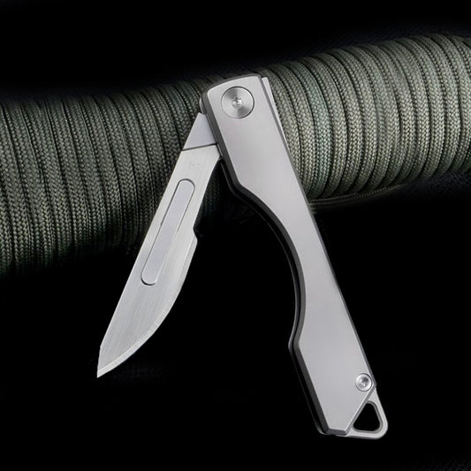 Titanium Alloy Surgical Knife Folding Key Knife Portable Multifunctional Outdoor Tactics Survival EDC Tool