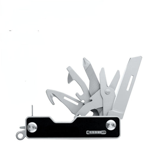 11-In-1 EDC Camping Multitool Swiss Knife Self-defense Emergency Combination Tool Pendant Screwdriver Scissors