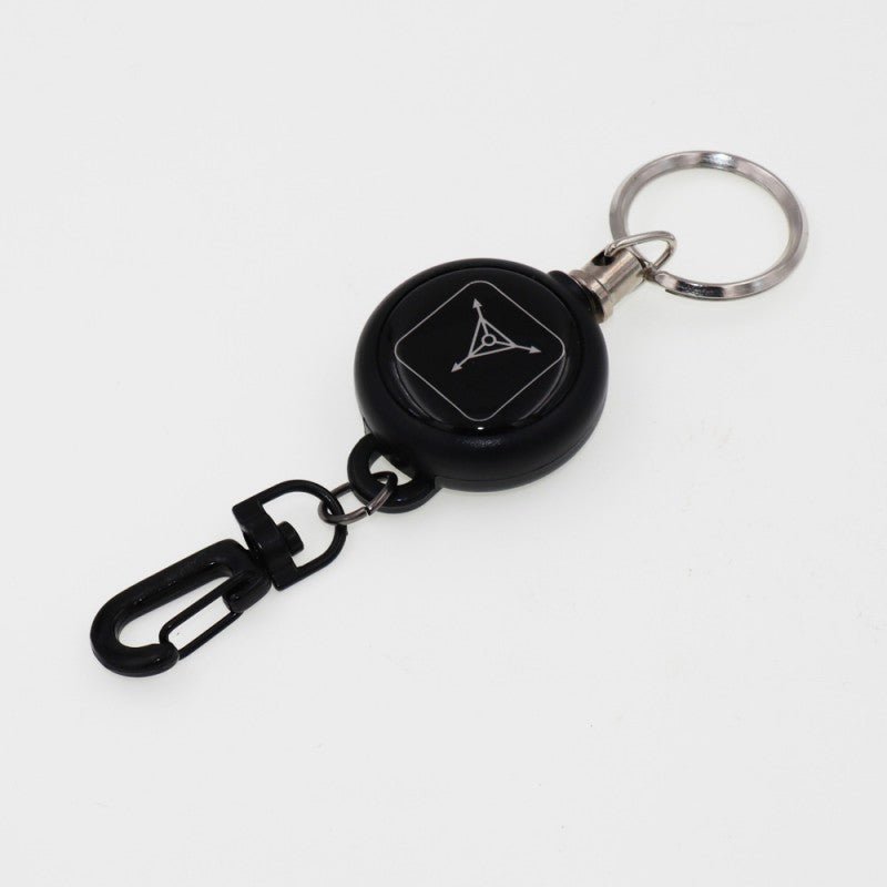 Amazing Anti - lost Extendable Elastic Steel Wire Pull Keychain EDC Outdoor - hakatoy