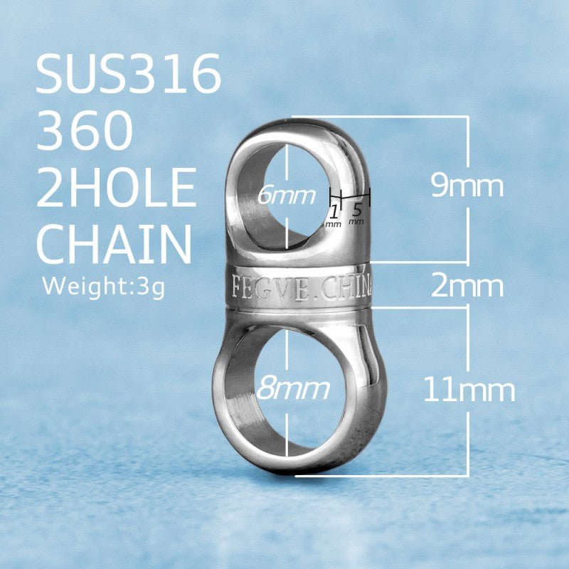 Beautiful Real Titanium Keyring Spin Rotation for Key Ring Holder Stainless Steel Copper EDC Car Keychain Horseshoe Buckle - hakatoy