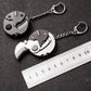 Coin - shape Multifunctional Folding Knife Keychain Outdoor EDC Tool - hakatoy