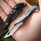 Cool Folding Pocket Knife for Men Stainless Steel Embossment Handle Magic Folding Knife - hakatoy