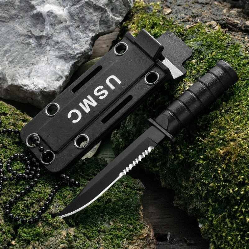 Cool Mini EDC Knife Small Straight Knife Survival EDC Tool Camping Portable Multifunction Knives - hakatoy