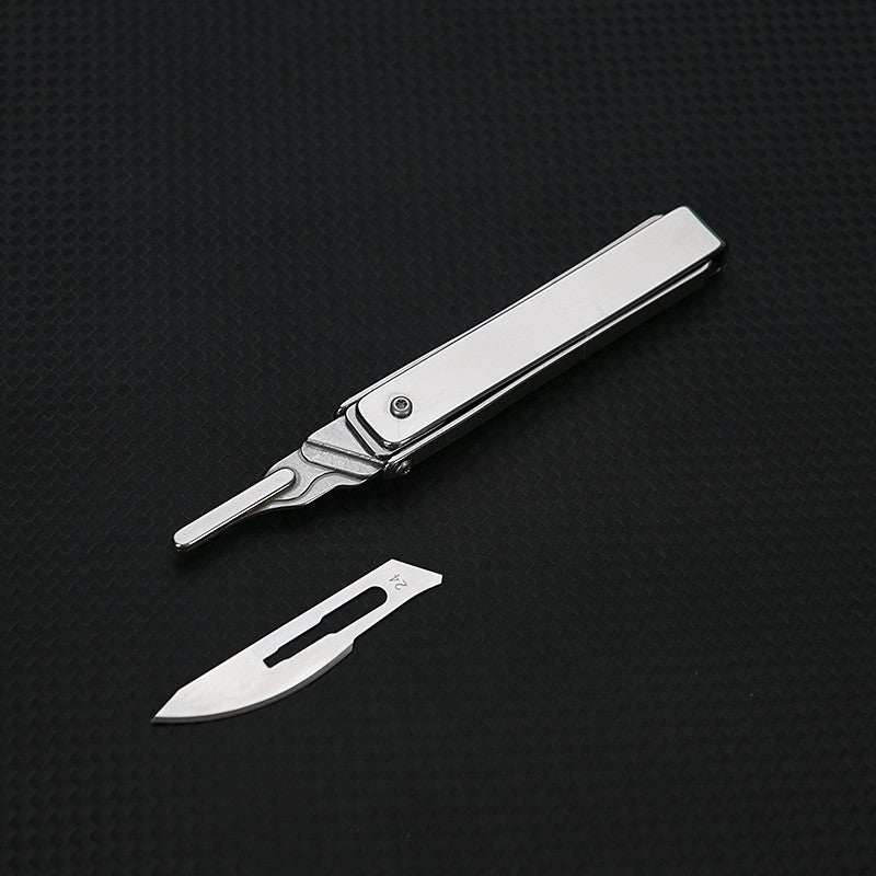 New Multi-function Stainless Steel Utility Knife Wallpaper Scalpel Knife EDC Mini Folding Knife