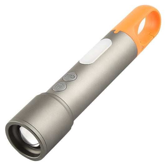 New Mini LED COB Flashlight Power Ultra Bright Torch Type-C Rechargeable For Camping outdoor