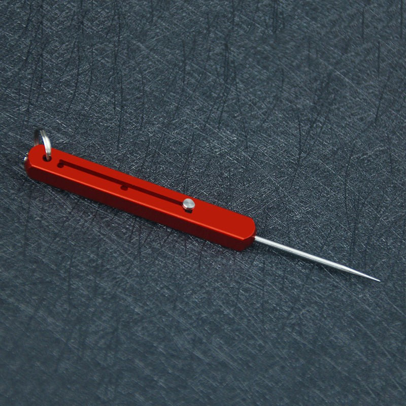 Titanium Alloy Multifunctional Integrated Toothpick Telescopic Self-Defense Dismantling Express Fruit Pick Pendant