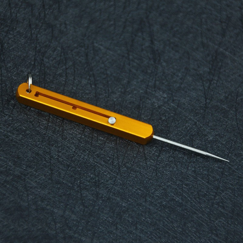 Titanium Alloy Multifunctional Integrated Toothpick Telescopic Self-Defense Dismantling Express Fruit Pick Pendant