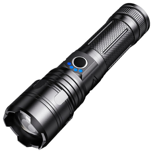 Powerful LED Flashlight Zoomable Tactical Flashlight Portable & Rechargeable