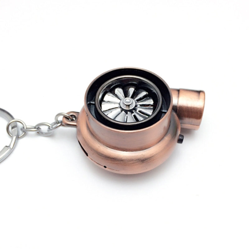 EDC Outdoor Turbine Lighter Turbo Cigarette Lighter USB Charging Keychain Metal Car Keychain Pendant