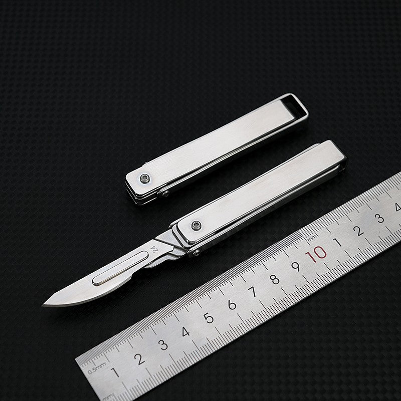 New Multi-function Stainless Steel Utility Knife Wallpaper Scalpel Knife EDC Mini Folding Knife