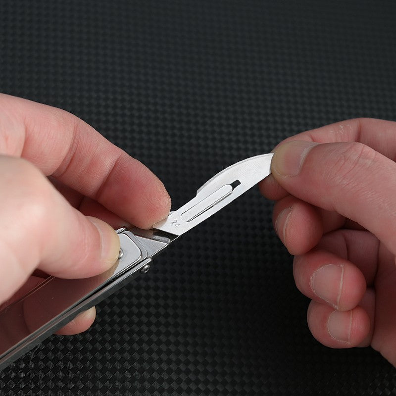 New Multi-function Stainless Steel Utility Knife Wallpaper Scalpel Knife EDC Mini Folding Knife