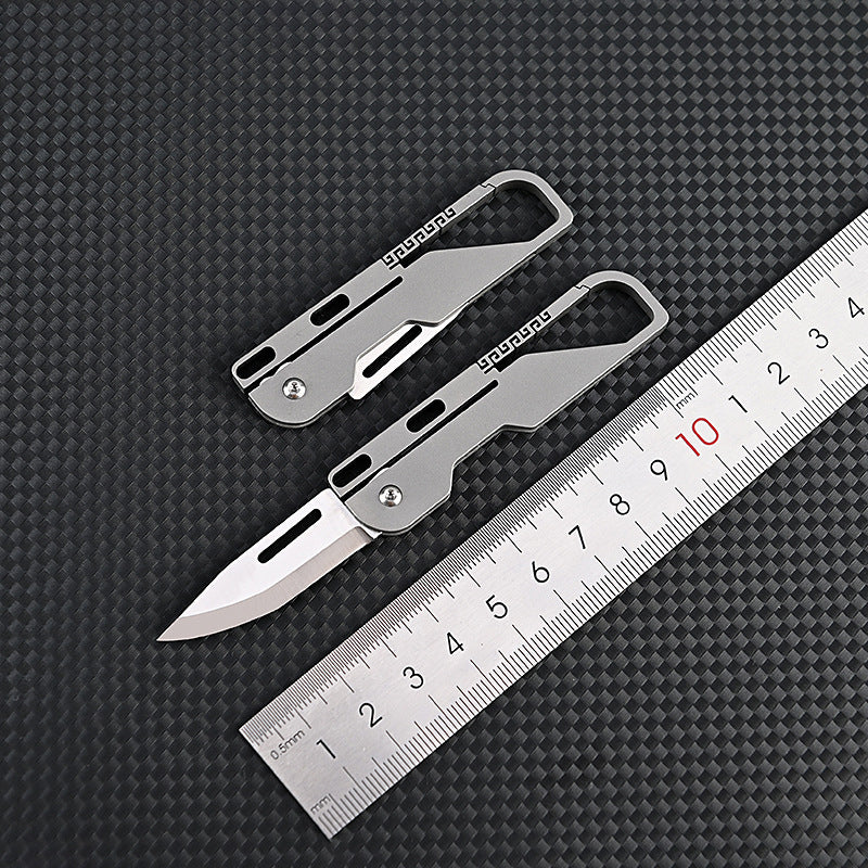 Titanium Alloy Multi-Tool Keychain Outdoor EDC Self-defense Tool Camping Equipment