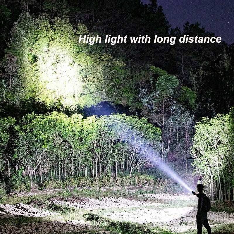 Super Bright LED Flashlight USB Rechargeable Led Torch for Night Riding Camping &Hunting